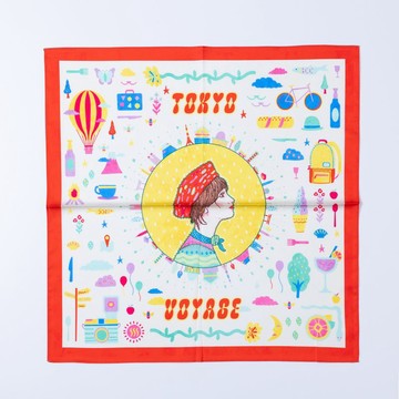 Tokyo Voyage 印花絲巾
