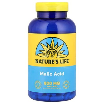 Nature's Life, 蘋果酸素食膠囊，800毫克，250粒