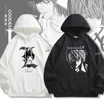死亡筆記L夜神月動漫周邊連帽衛衣春秋季男女學生寬松印花衣服潮