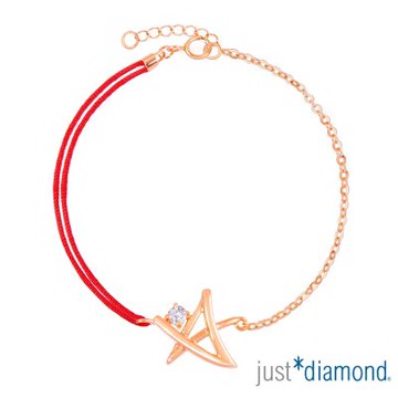 【Just Diamond】Rosy wishes-星星 鑽石手鍊