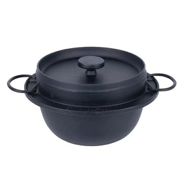 日本製 岩鑄 Iwachu 南部鐵器 IH 三合炊飯鍋 (湯鍋/燉鍋/電磁爐適用)