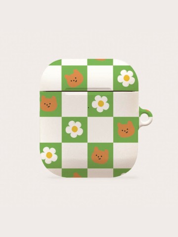 checkerboard daisy dummy [hard airpod case series]