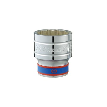 KING TONY 專業級工具 1/2 DR. 公制十二角標準套筒 20mm KT433020M