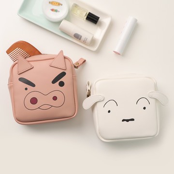 【Norns】蠟筆小新皮革小方包