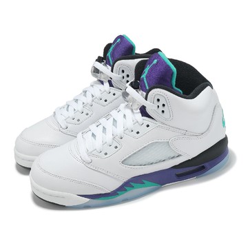 休閒鞋 Air Jordan 5 Retro OG GS 大童 女鞋 Grape 白 紫 HQ7980-100