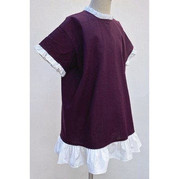 在樹蔭下看書 • 落肩連身洋裝