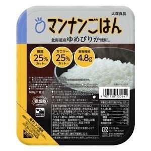 マンナンヒカリの25%カロリーカットごはん　(160g×24)×2ケース