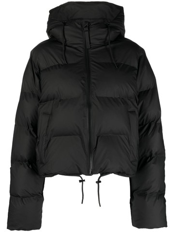 Rains - W Alta hooded puffer jacket - women - Polyester/Polyester/Nylon/Polyurethane - L - Black