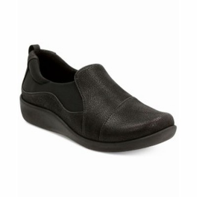 クラークス レディース パンプス シューズ Women's Cloudsteppers Sillian Paz Flats Black