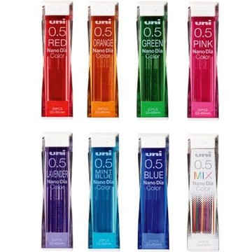寒暑假必備【史代新文具】Uni三菱 Nano Dia 202NDC1P Color 自動鉛筆彩色筆芯(0.5mm)