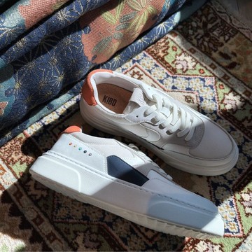 可持續環保再生皮革 Kibo X The Brooklyn 休閒鞋系列-太空藍男裝