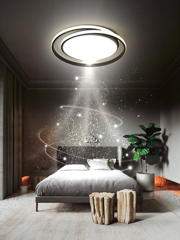 led吸頂燈創意個性燈飾北歐書房燈主臥房間燈具現代簡約臥室燈