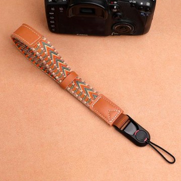 加厚舒適彩色提花相機腕帶快拆單反手腕帶微單手繩適用佳能富士