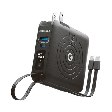 【MOZTECH】萬能充Pro 多功能五合一 行動電源 6色