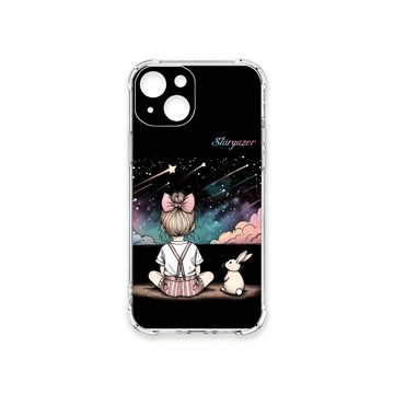 iPhone 15 殼 TRON IPhone 15 觀星小女孩 四角防摔殼 手機殼