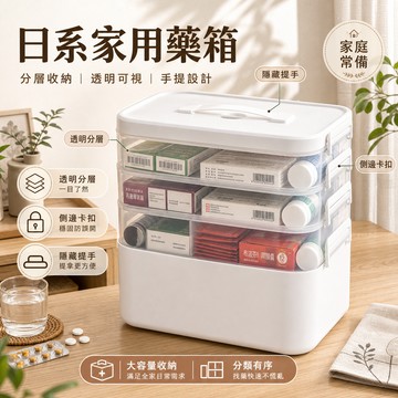 [日系居家收納 八德出貨]急救箱 醫藥箱 醫療箱 藥盒 藥箱