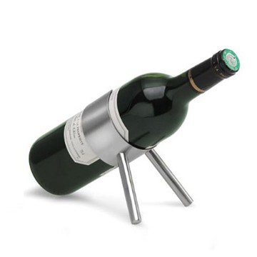 創意不銹鋼紅酒架葡萄酒瓶架子家用酒柜展示裝飾現代簡約餐桌擺件