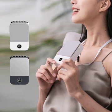 【蝦米良品】【掛脖＋腰掛＋桌用】日系3合1風扇 可充電掛脖風扇 USB風扇 迷你小風扇 露營 大風力外出便攜風扇 桌扇 便攜