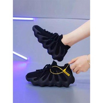 休閑八爪魚椰子鞋女內增高火山板鞋子健身運動2025加絨大碼登爬山