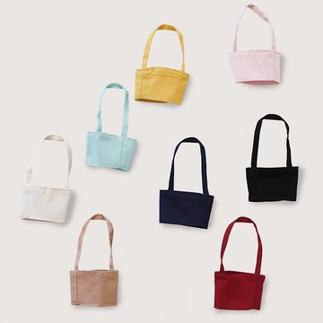 【素面款】簡約系素面雙層帆布飲料提袋 | 帆布飲料杯套_8色可選