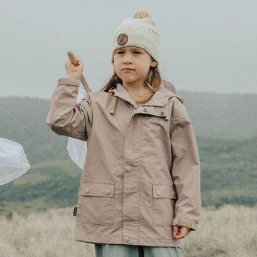 Crywolf 魔法防水透氣外套 兒童 奶茶棕 - 9~10歲（133~145cm)
