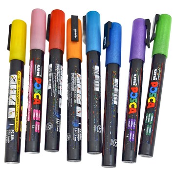 POSCA 細字水性麥克筆8色套組-珠光色系  1組