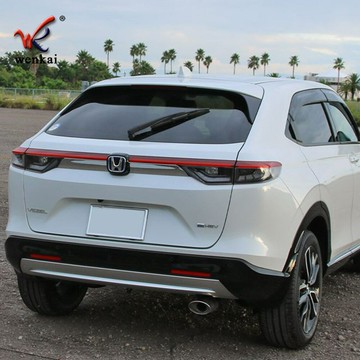 適用于本田21-22款繽智改裝后車標亮條 HRV專用后尾箱電鍍裝飾條