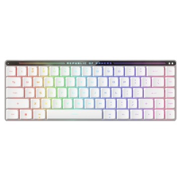 ASUS 華碩 REPUBLIC OF GAMERS Falchion RX 矮軸 65% 無線電競鍵盤 原廠保固  白色  紅軸  1個
