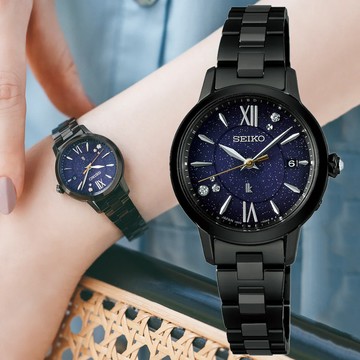 SEIKO 精工 Lukia系列 插畫家聯名 限量 太陽能電波腕錶 (SSVW241J/1B32-0BG0B)