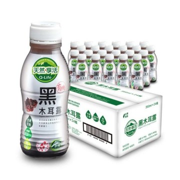 【DOZO嚴選】Q-Life享活-有機黑木耳露（350ml/瓶 24瓶/箱）x1箱