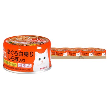 INABA CIAO 啾嚕 成貓用指定罐 A-02 85g 24罐/箱  白身鮪魚 + 吻仔魚