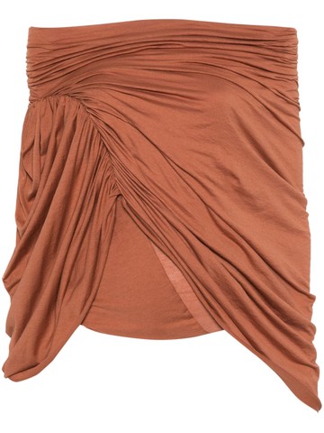 Rick Owens - Nun T cotton top - women - Organic Cotton - 38 - Brown
