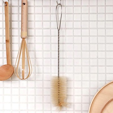 日本霜山 杯瓶用長柄馬毛清潔刷/瓶刷