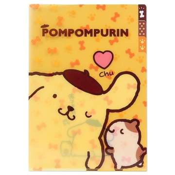 【震撼精品百貨】Pom Pom Purin 布丁狗~A4資料夾-布丁狗圖案