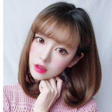 空氣瀏海 高仿真 髮尾內彎 網美最愛 短髮【MB482】☆雙兒網☆