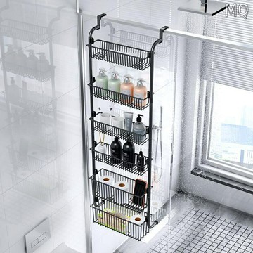 全新 【免打孔】掛籃置物架 門後掛架 可掛式宿舍寢室門後置物架 浴室置物架 洗漱用品收納置物筐