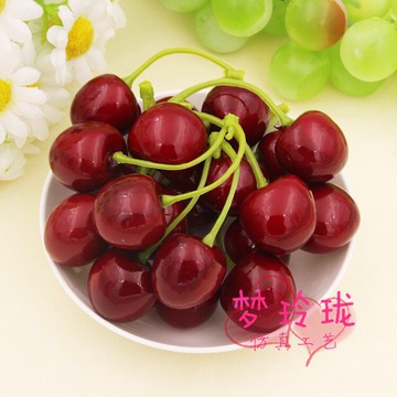 仿真櫻桃車厘子水果模型攝影家居裝飾靜物畫室道具早教道具