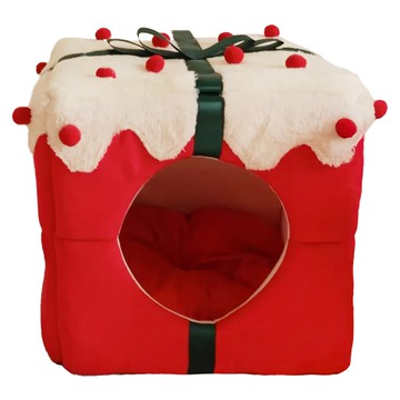 Gave 寵物窩 35x35cm 絨毛貓狗適用  聖誕禮物  32 x 35 x 38cm  1個