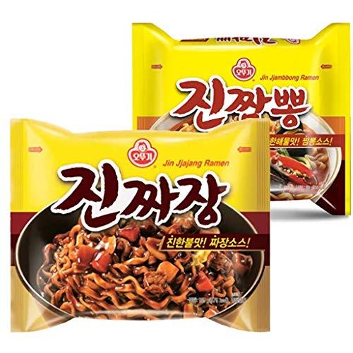 ジンチャジャン5袋 ジンチャンポン5袋 韓国 オットギ 定番 ラーメン セット