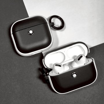 萬寶龍磨砂雙色 airpods4代 airpodspro3/pro2通用耳機套 airpods4/3代 蘋果耳機保護套