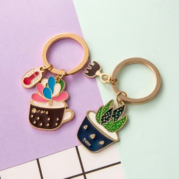 創意簡約鑰匙扣小掛飾個性汽車鏈圈環可愛男女寶寶鎖匙扣書包掛件