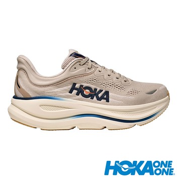【HOKA】男Bondi 9 Wide路跑鞋 (寬楦)『泥灰/淺灰』1162013 戶外 露營 登山 健行 休閒 時尚 出國 旅遊 運動 路跑鞋