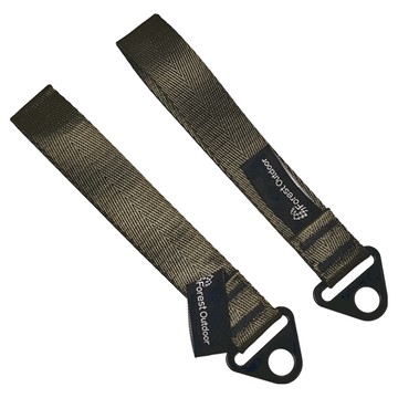 Forest Outdoor 群森戶外 天幕營柱三角片掛帶2入組  18.5 x 2.5cm  軍風綠  1組