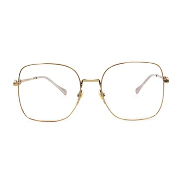 GUCCI│質感淑女大方框眼鏡│箔金粉