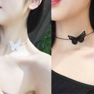 ラリエット風 透かしバタフライレースタトゥーチョーカー ワイド 首飾り ネックレス チョウ 蝶 レディース 彼女 女の子 紐 首ベルト タイ 通販 Lineポイント最大2 0 Get Lineショッピング