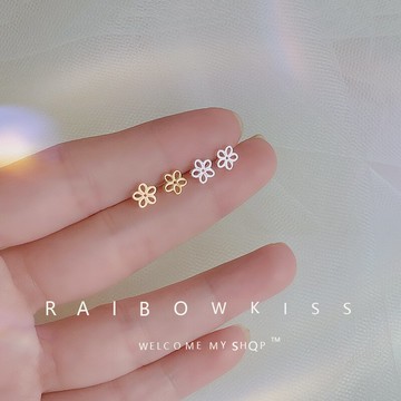 耳釘女年新款潮純銀簡約小巧耳飾小眾設計感夏季養耳洞防過敏