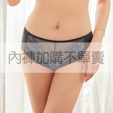 【加購】內褲 ROSE 性感蕾絲內褲中腰款(M-XL/黑)