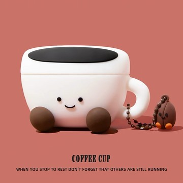 可愛jellycat立體笑臉咖啡杯 防摔 耳機套 airpods 5代 Pro 3代 1/2代 4代 蘋果無線藍芽耳機殼