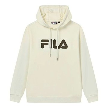 FILA Classic Logo Hoodie 'White Black'