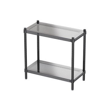 【dayneeds】極致美學 60x30x60公分 二層烤漆架 兩色可選黑色